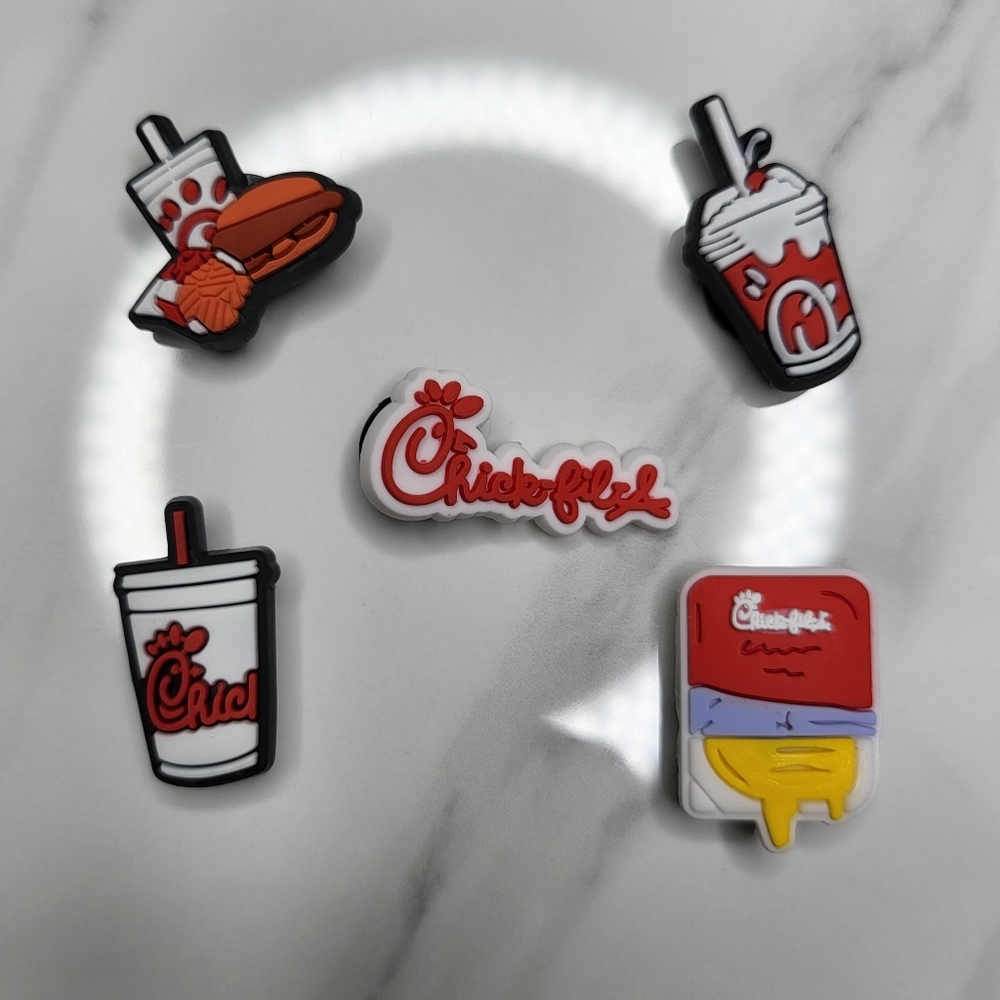 New Crocs Charms !!! 🥤🍔🍟Chick Fil A